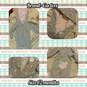Carter's girl warm onsie
